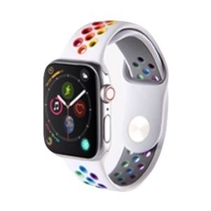 Unisex Rainbow Silicon Sport Apple Watch band